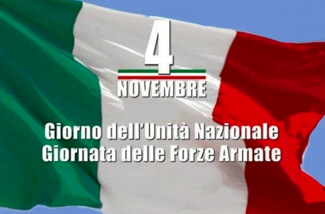 Giovedì 4 novembre, pure a Caltagirone giorno dell'Unità nazionale e festa delle Forze armate